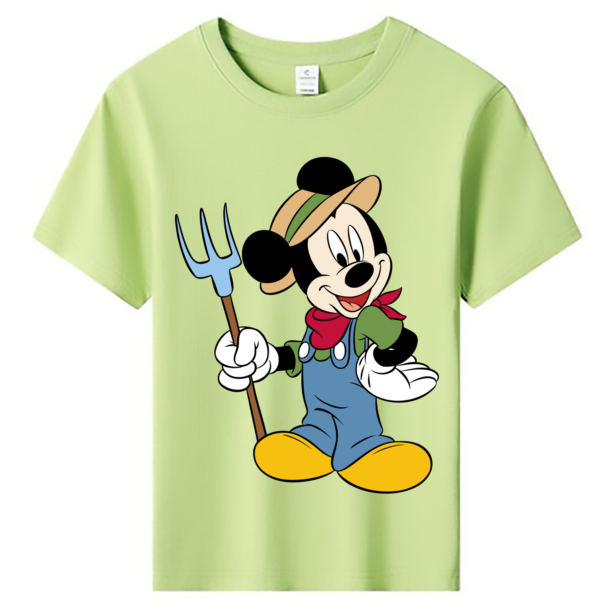 ミッキーマウス Mickey Mouse 綿100％キッズTシャツ（フロントプリント）